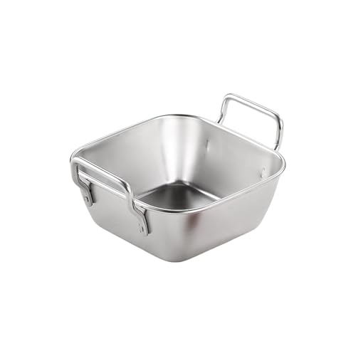 Robuste Edelstahl Kleinkindplatten Risse Resistente Quadratische Gerichte Sicher Für Backen Und Campen Geeignet von Klaisy