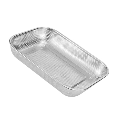 Rostsichere Rechteckige Küchenkolander Mit Engen Maschenlöchern Schnelle Entwässerungslösung Für Obst Pasta Rostsichere Rechteckige Küchenkolander Mit Engen Maschenlöchern Schnelle Entwässerungslösung Für Obst Pasta von Klaisy