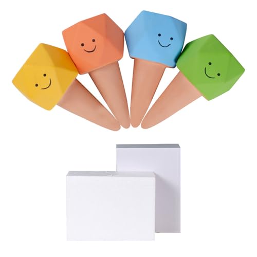 Set Von 4 Kreativem Gesicht Terrakotta Wasserwerkzeug Empfindliche Ausdruck Terrakotta Bewässerungseinsätze Für Töpfe Pflanzenhydrationen von Klaisy