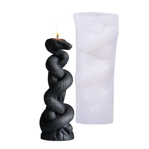 Silikonform Spiralen Schlangensäule Kerzenform Formen Formen Plastern Formen Gussformen Epoxidharzformen von Klaisy