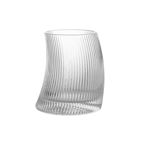 Stylish Gekrümmte Design Glasbecher Verbessert Getränkefreude Klare Rippte Getränkeglaswaren Für Familie Und Kaffeeliebhaber Stylish Gekrümmte Design Glasbecher Verbessert Getränkefreude Klare Rippte Getränkeglaswaren Für Familie Und Kaffeeliebhaber von Klaisy
