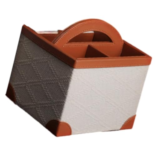 Stylish Robuster PU Leder Tissue Container Mit Robuster Basis Für Sichere Platzierung In Jeder Umgebung Organisation von Klaisy