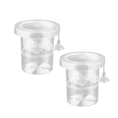 Wiederverwendbare Fischzuchtbox für Aquarien, mit schwimmendem Design und Trennwand für Frittiere, Wachstumsschutz, Aquarien, Trennwände zum Laichen, 2 Stück von Klaisy