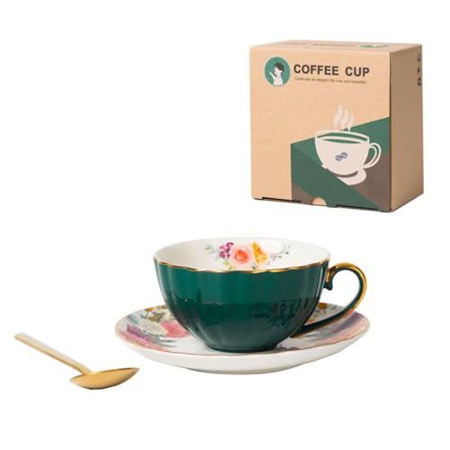 Zartes, leichtes, luxuriöses Keramik-Kaffeetassen-Set, elegantes Knochenporzellan-Kaffeetassen-Set mit Untertasse, einzigartige Keramiktassen, Nachmittagstee-Zubehör Zartes, leichtes, luxuriöses Keramik-Kaffeetassen-Set, elegantes Knochenporzellan-Kaffeetassen-Set mit Untertasse, einzigartige Keramiktassen, Nachmittagstee-Zubehör von Klaisy