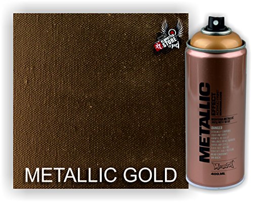 Montana Sprühdose 400ml Metallic Gold Effect Spray von klamottenstore