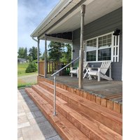 Handlauf Im Freien - Treppengeländer Mit Variablem Winkel Beweglichkeits-Outdoor-Kit Garteneisenschutz, Sicherheitshandlauf von KlampCity