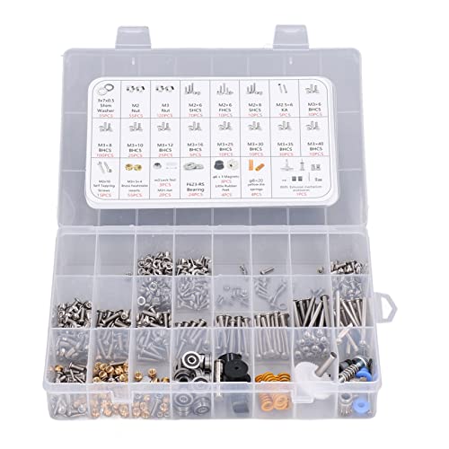KLANATA 3D -Druckerverschluss Kit - Vollständige 3D -Druckerverbesserer, komplette Sortimentset - Metall -Hardware -Teilepaket für 0,1 mm Präzisionsdruck, DIY -Reparaturen und KLANATA 3D -Druckerverschluss Kit - Vollständige 3D -Druckerverbesserer, komplette Sortimentset - Metall -Hardware -Teilepaket für 0,1 mm Präzisionsdruck, DIY -Reparaturen und von Klanata