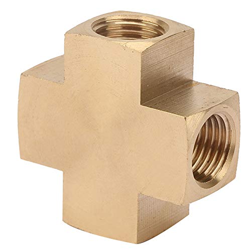 Klanata 1/4 '' Fnpt Messing über Rohranpassungen, 4 -Wege -SPNEKTER -SPLITTER für weibliche Schlauchadapter für pneumatische Gelenke und Wasserrohre Klanata 1/4 '' Fnpt Messing über Rohranpassungen, 4 -Wege -SPNEKTER -SPLITTER für weibliche Schlauchadapter für pneumatische Gelenke und Wasserrohre von Klanata