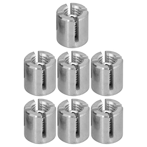 Klanata 10 Packungen Kreuz kabel klemmen, Edelstahl-Drahtseil-Spalier-Querclip für Kabel geländer, Drahtseil-Kreuz klemme von Klanata