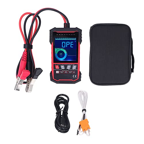 Klanata 12V 24 V Digitaler Batteriestester für Autowagen Marine Motorrad SUV Boot Automobilbatterie -Lastanalysator mit Farbbildschirm, Lade -Kurbel -System -Tester von Klanata