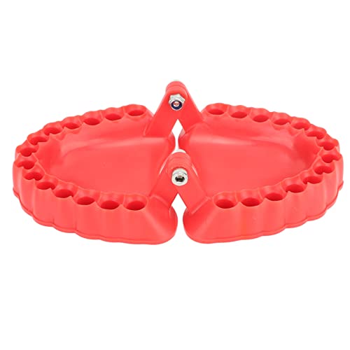 Klanata 28 Löcher Bohrer Bits Organizer 3D Design Red Denture Bohrer Bithalter, Skulpturesschkte -Dekoration für Freund Vater Männer Männer (Ohne Bits) von Klanata