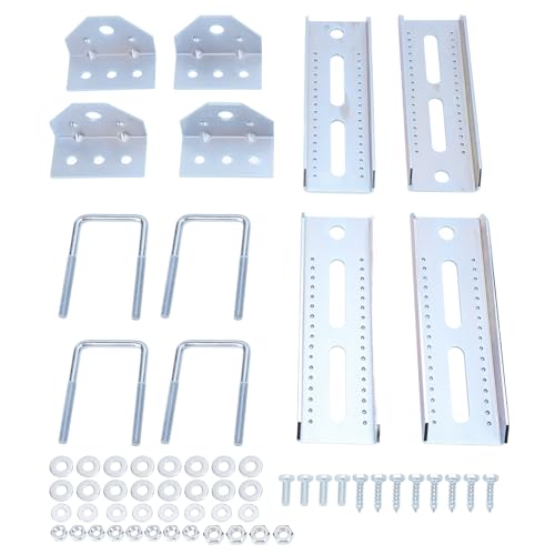 Klanata 4 Sets verzinkte Schwenk -Top -Etagenklassen -Kit für Bootsanhänger - Einstellbare Unterstützung für 3x3in, 2x3in, 1,5 x 3 Zoll Crossbeams Klanata 4 Sets verzinkte Schwenk -Top -Etagenklassen -Kit für Bootsanhänger - Einstellbare Unterstützung für 3x3in, 2x3in, 1,5 x 3 Zoll Crossbeams von Klanata