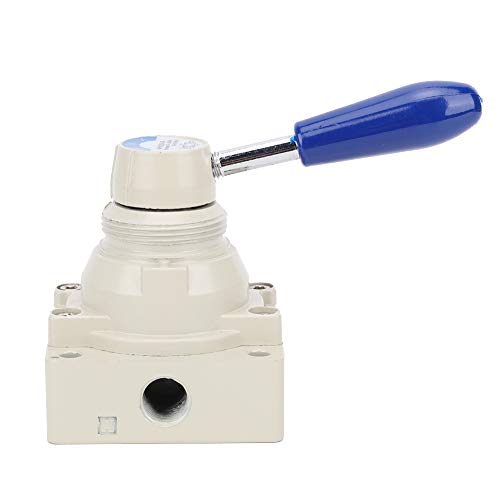 Klanata 4HV230-08 Luftventil Handdrehungsventil, 4 Wege 3 Positionen Handhebel Direkte Aktion, 1/4in Pt Pneumatic Ventil Schaltventil von Klanata