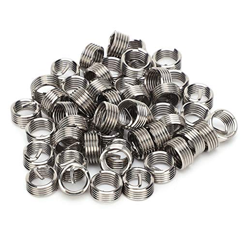 Klanata 50pcs Gewinde Einsätze Sortiment Kit, M7x1 männlicher weiblicher Edelstahldrahtverschluss, reduzierter -Reparaturwerkzeug für die Gewindereparatur (1d) von Klanata