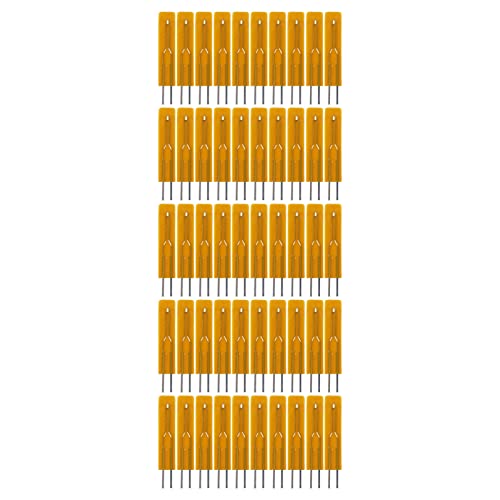 Klanata 50pcs MF55 Film B3950 Thermistoren -40 bis 120 ° C, 0,15 mm Dicke Isolierte Dünnfilm -Thermistoren für die Temperaturerfassung (MF55-502F-B3950-L25 (5K 3950)) von Klanata