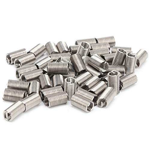 Klanata 50pcs Schnellgewinde Einsatz 10-32, Stahldrahtverschluss männliche Weibchen-Reduktions-Nuss-Reparaturwerkzeug für Tiefenstärke technische Materialien (3d) von Klanata
