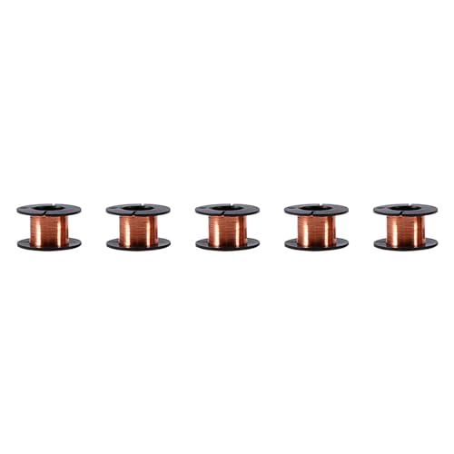 Klanata 5pcs emailliertes Kupferdraht -Magnet -Wickeldrahtkupfer -Jumper -Draht 0,1 mm Dicke 12 m Länge zum Anschließen oder Lötzweck von Klanata