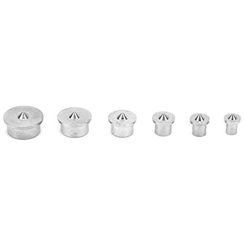 Klanata 6pcs Dübel und Zapfenbohrermitte 4 mm, 5 mm, 6 mm, 8 mm, 10 mm, 12 mm Holzdübelmitte Point Pin -Markierung exakter Drill -Standort für Holzbearbeitungsprojekte von Klanata