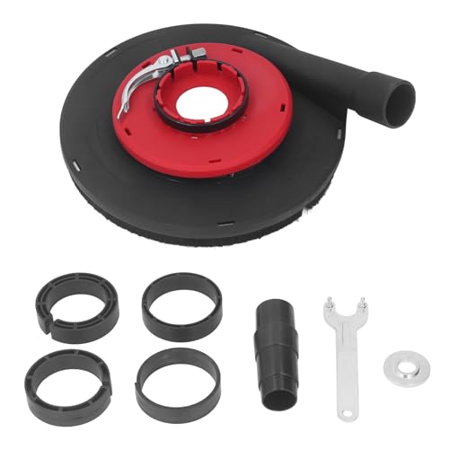 Klanata 9 Zoll Winkelmühle Staubabdecke für 230 mm Schleifrad, rotes schwarzes Schleifstaub Leichentuch für Poliersteinboden Klanata 9 Zoll Winkelmühle Staubabdecke für 230 mm Schleifrad, rotes schwarzes Schleifstaub Leichentuch für Poliersteinboden von Klanata