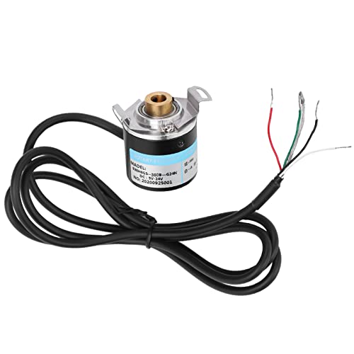 Klanata AB 2-Phasen-Encoder, DC 5-24V Hohlwellencodierer, AB 2-Phase-Quadratur-Encoder, 6-8 mm, für Felder für Büroautomatisierung und technische Felder (360b) von Klanata