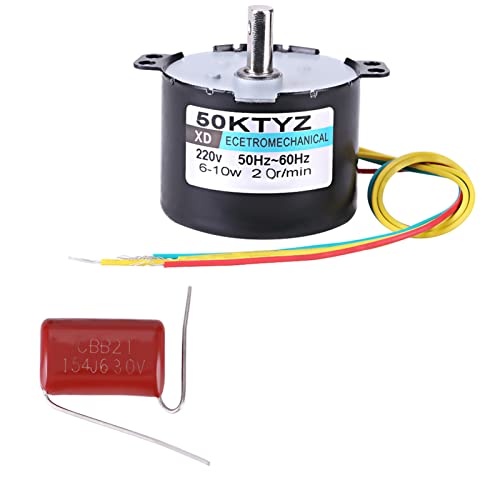 Klanata AC220V 10W 0.5A 2.5 20r/min Permanent Magnet Synchronous Motor CW/CCW (20 Runden) von Klanata