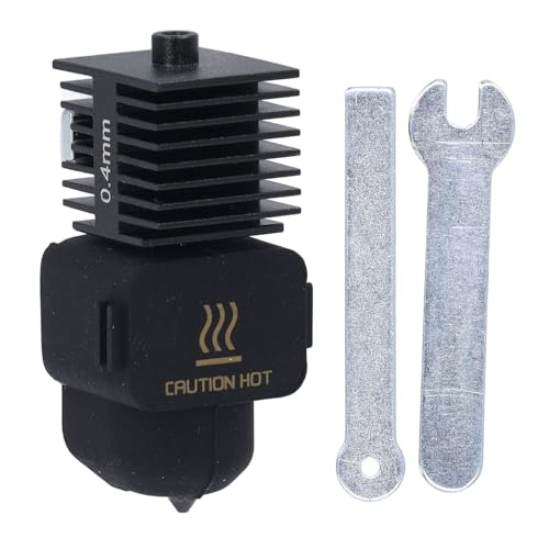 Klanata Abnehmbare Düse Hot End Kit für A1 Mini und A1 3D-Drucker, Gewinde gehärtete Stahl düse, PLA ABS PETG TPU PP PC Nylon kompatibel, für A1 Mini und A1 3D (0,4 mm) von Klanata