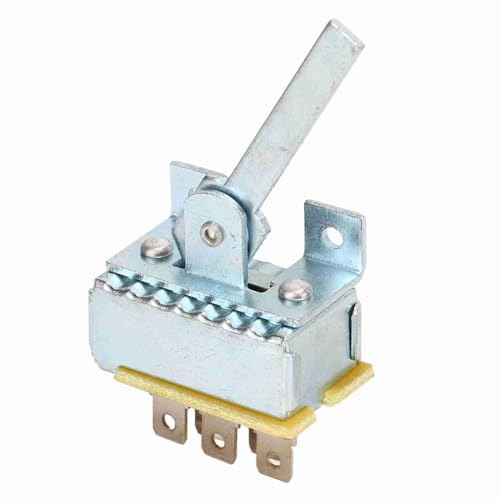 Klanata Blower Control Switch, Universal 4 -Geschwindigkeit 5 -Spatenklemmen Ersatz für AirPro 511502/1740006 Auto HLK -Gebläsemotor von Klanata