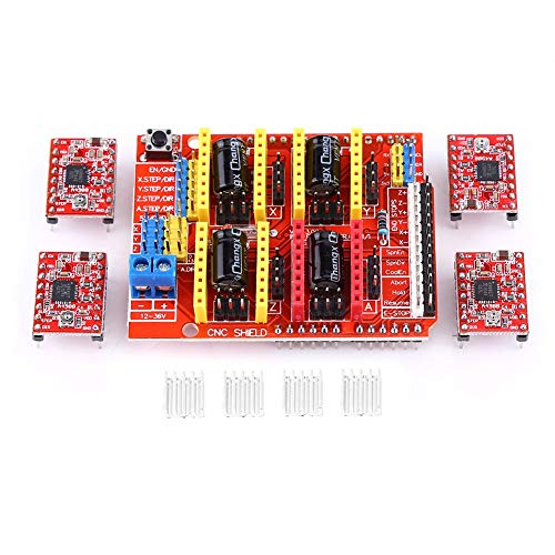 Klanata CNC Shield Expansion Board v3.0 + 4pcs A4988 Stepper Motor Treiber für Graveur 3D -Drucker DC 12V bis 36 V Klanata CNC Shield Expansion Board v3.0 + 4pcs A4988 Stepper Motor Treiber für Graveur 3D -Drucker DC 12V bis 36 V von Klanata