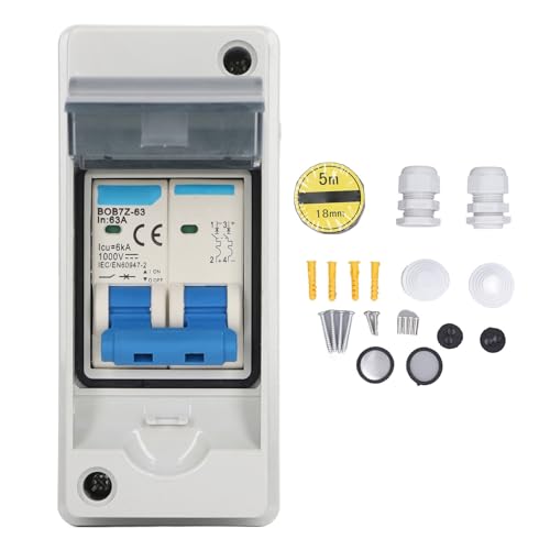 Klanata DC Miniatur -Leistungsschalter 2 Pol 1000V 63AMP PV Solar -Trennschalter mit IP65 -Abdeckung Überspannungsisolator für Sonnenkollektoren Grid -System Klanata DC Miniatur -Leistungsschalter 2 Pol 1000V 63AMP PV Solar -Trennschalter mit IP65 -Abdeckung Überspannungsisolator für Sonnenkollektoren Grid -System von Klanata
