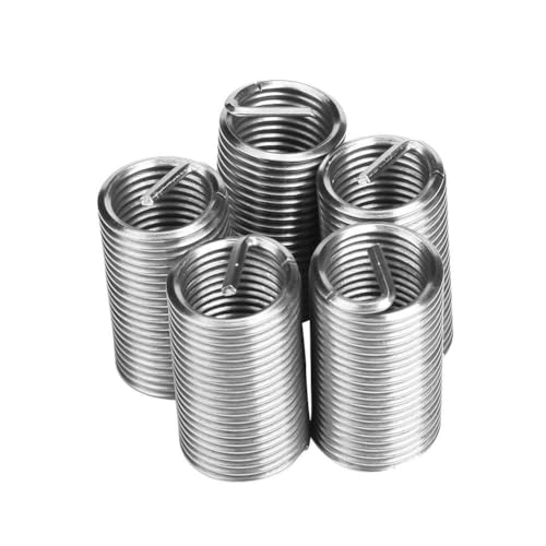 Klanata Drahtgewinde Einsatz Kit M20 Gewinde Reparatur Einsatz aus Edelstahl SS304 Helical Dreh Drahteinsatz Sortiment zur Gewindereparatur (5pcs (M20*2,5 * 3D)) von Klanata