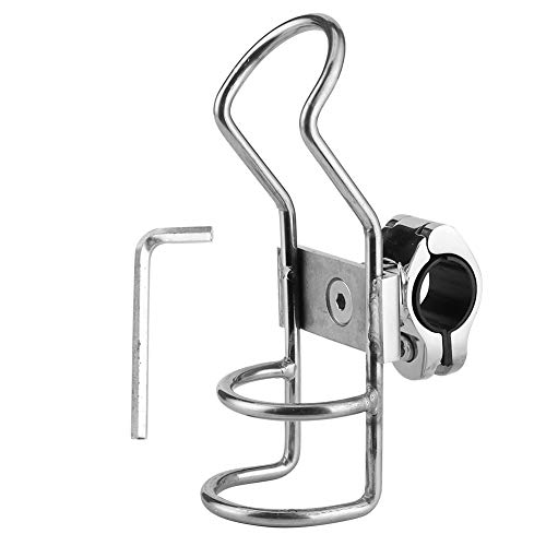 Klanata Edelstahl Angelrute Halter Schiene Halterung 360 Grad Verstellbare Klemme für Boote und Kajaks, 26mm/1,0 Zoll (32 mm) von Klanata