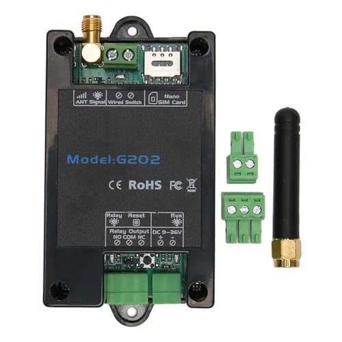 Klanata GSM Gate Opener G202 Türöffner Fernbedienung, GSM Fernbedienungsrelais -Smart -Home -Sicherheitssystem, Türzugriff für Zuhause, Garage, Fabrik, Lagerhaustür Klanata GSM Gate Opener G202 Türöffner Fernbedienung, GSM Fernbedienungsrelais -Smart -Home -Sicherheitssystem, Türzugriff für Zuhause, Garage, Fabrik, Lagerhaustür von Klanata