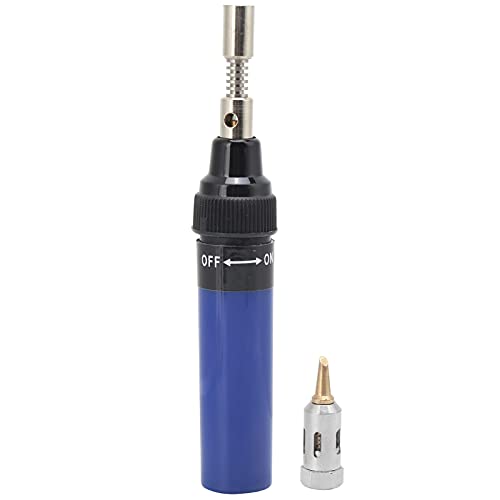 Klanata -Gaslötchen Eisen -Stift -Gas -Blow -Torch, Löten Eisenpistolen nachfüllbar reines Butan -Gaslötchen Handheld -Werkzeug zum Löten von DIY, Reparatur, Basteln von (Dark Blue) von Klanata