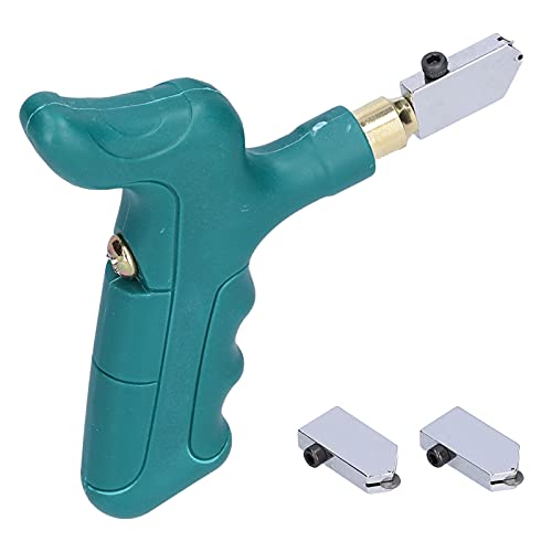 Klanata Glass Cutter Tool Professionell 12 -mm -Glasfliesen -Schneidwerkzeugkit mit 2 Messerkopf Ersatz zum Schneiden von Fliesenspiegel Keramik von Klanata