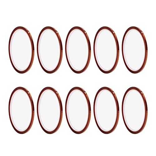 Klanata Hochtemperatur Wärmeübertragungsband - 10 Rollen Sublimation Wärmepresseklebeband - 108 Fuß Wärmefestes Klebstoff für Stoff, Bekleidung, DIY -Handwerk (3 mm Breite) von Klanata