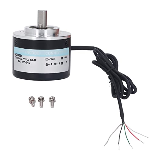 Klanata Incremental Rotary Encoder, 1200/2000PR DC5V-24V 2 Phase, 50-mm-OD-PNP-Ausgang für industrielle Automatisierung und Bewegungssteuerungssysteme (1200p/r) von Klanata