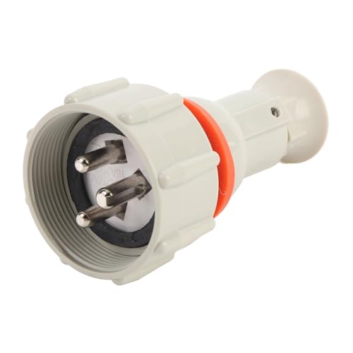 Klanata Marine Plug Nylon -Wasserdichtung hoher elektrischer Leitfähigkeit Verbessert Sicherheit 3 ​​Pin -Bootsstromanschluss für Kabinendeck von Klanata