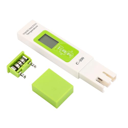 Klanata Meerwasserqualitätstester 5 in 1 tragbarer digitaler SalineTemperaturetSec für Pools, Aquarien und Salzwasser von Klanata