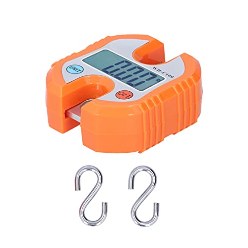 Klanata Mini Crane Skala Digitale Hangskala 150 kg tragbares Wiegen -Haken Handheld -Tool mit Doppelhaken, Industriekranwaagen für Handheld -Waage (Orange) von Klanata
