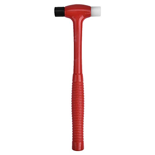 Klanata Mini Hart Plastikmaterial Gold Schmuck Werkzeug tragbare Doppelkopfuhr Reparaturhammer, DIY Lederhandwerk Schmuck Reparaturwerkzeug für Uhrmacher und Handwerksmänner von Klanata