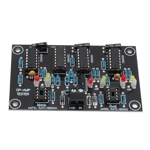 Klanata OP -AMP -Testmodul, Einzel -Doppel -Op -Verstärkerplatine, Finder mit niedriger Geschwindigkeits -Chips, kompatibel mit LM741 LF356 NE5534 TL071 TL081 OP07 von Klanata
