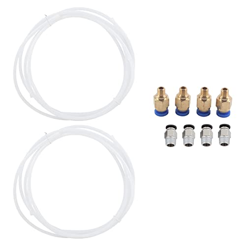 Klanata PTFE-Teflonschlauch – 2 Stück – Hochtemperaturbeständig, chemikalienbeständig – Flexibler Schlauch für Sanitär, Automobil – Heimwerker, industrielle Nutzung Klanata PTFE-Teflonschlauch – 2 Stück – Hochtemperaturbeständig, chemikalienbeständig – Flexibler Schlauch für Sanitär, Automobil – Heimwerker, industrielle Nutzung von Klanata