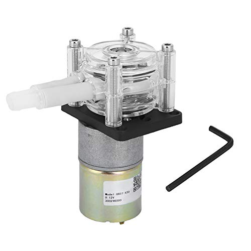 Klanata Peristaltische Flüssigpumpe Vakuumpumpe 12 V Hochfluss starkes Saug -Selbstpriming für Aquariumlaboranalyse (12V) von Klanata