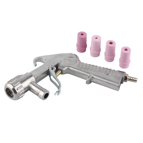 Klanata Pneumatic Sand Pistole mit 4 Keramikdüsen Schleifmittel -Strahlen Schuss Sand für Sandblastenschrank Rostfarbe saubere Oberflächen Metall Holz Automobil DIY Verwendung Klanata Pneumatic Sand Pistole mit 4 Keramikdüsen Schleifmittel -Strahlen Schuss Sand für Sandblastenschrank Rostfarbe saubere Oberflächen Metall Holz Automobil DIY Verwendung von Klanata