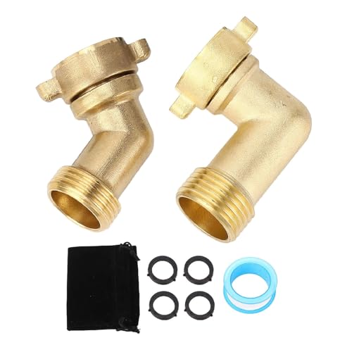 Klanata RV Wasserschlauch Ellbogenadapter, 45 & 90 Grad Platz sparende Trinkwasseranschluss für RV Trailer Marine Boat (45 Grad + 90 Grad) von Klanata