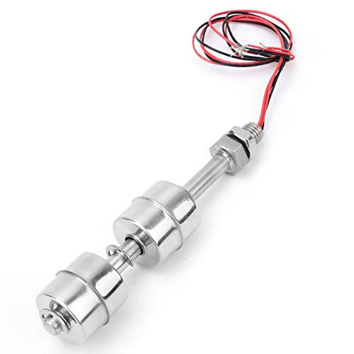 Klanata -Schalter, DC 0~110 V Edelstahl Doppelkugelschalter Wasserspiegel -Controller -Sensorschalter für Wasser, Pool, Waschbecken, Fisch usw. (Schwimmender Körper 100mm) von Klanata