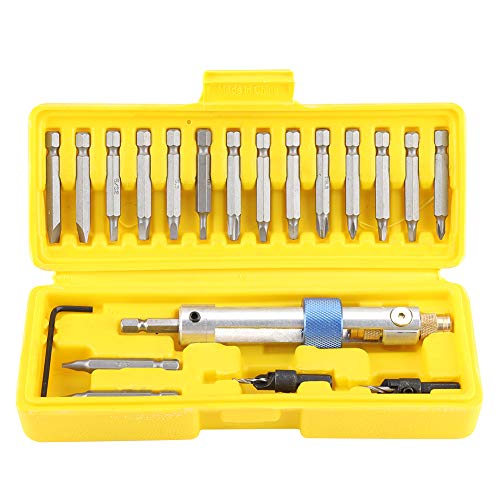 Klanata -Schraubendreher -Set 20pcs Hochgeschwindigkeitslegier -Stahl -Bohrer Bits Kit Reparaturwerkzeug Metall Flip Countersink Bohrbit zum Anziehen von Schrauben Klanata -Schraubendreher -Set 20pcs Hochgeschwindigkeitslegier -Stahl -Bohrer Bits Kit Reparaturwerkzeug Metall Flip Countersink Bohrbit zum Anziehen von Schrauben von Klanata