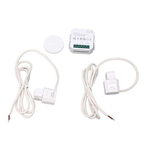 Klanata Smart Home Energy Messgerät - Einphase -Klemmleistung - Stromverbrauchsmesser AC100-240V - Smart -Stromüberwachung - Home & Office -Nutzung - für Hausbesitzer und (Weiß) von Klanata