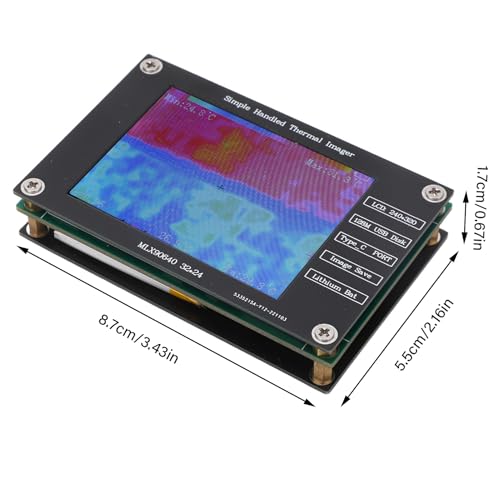 Klanata Thermal Imager Infrarotkamera Digital Handheld Tragbarer multifunktional 2,8 -Zoll -LCD -Bildschirm von Klanata