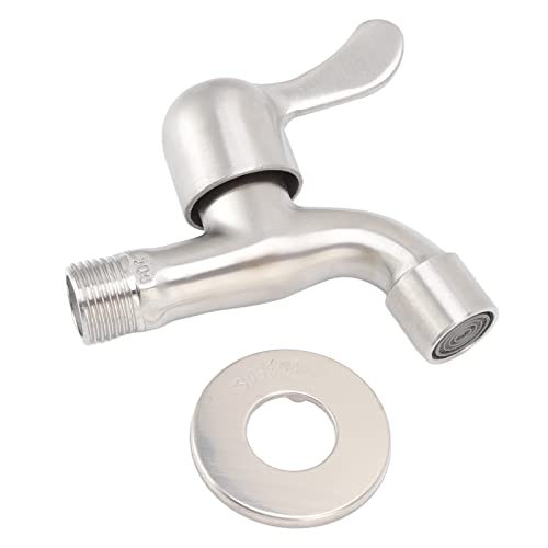 Klanata Waschmaschine Wasserhahn G1/2 "Edelstahl Waschbecken Wasserhahnwand montiert Ein kaltes Wassergriff Badezimmer Wäschelwasserhahn mit Bubbler Klanata Waschmaschine Wasserhahn G1/2 "Edelstahl Waschbecken Wasserhahnwand montiert Ein kaltes Wassergriff Badezimmer Wäschelwasserhahn mit Bubbler von Klanata